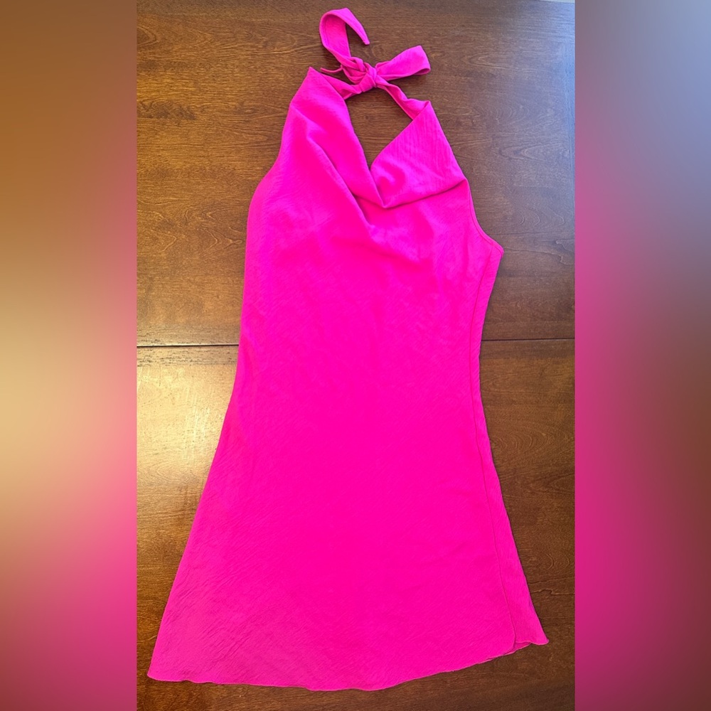 Vibrant Pink Sleeveless Dress